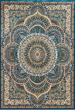 United Weavers ANTIQUITIES Blue Rectangle 3x4 ft polyester Carpet 108193