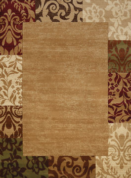 United Weavers STUDIO Brown Rectangle 2x3 ft polypropylene Carpet 108318