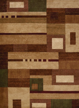 United Weavers STUDIO Brown Runner 6 to 9 ft polypropylene Carpet 108331