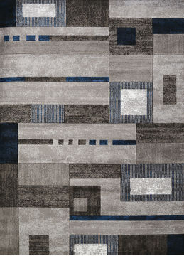 United Weavers STUDIO Grey Rectangle 8x10 ft polypropylene Carpet 108337