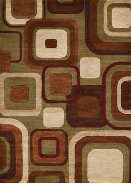 United Weavers STUDIO Brown Rectangle 2x3 ft polypropylene Carpet 108342