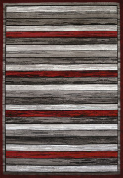 United Weavers STUDIO Red Rectangle 5x7 ft polypropylene Carpet 108352