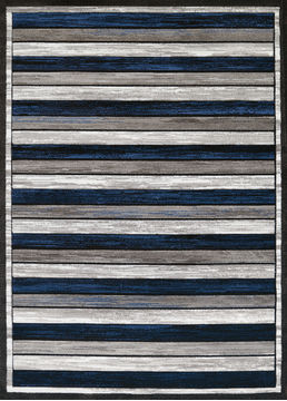 United Weavers STUDIO Blue Rectangle 5x7 ft polypropylene Carpet 108356