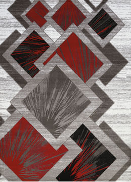 United Weavers STUDIO Red Rectangle 2x3 ft polypropylene Carpet 108370