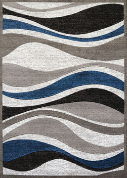 United Weavers STUDIO Blue Rectangle 2x3 ft polypropylene Carpet 108386