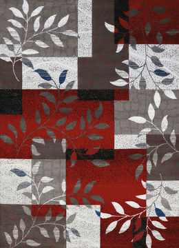 United Weavers STUDIO Red 5'3" X 7'2" Area Rug 809014250346 806-108392