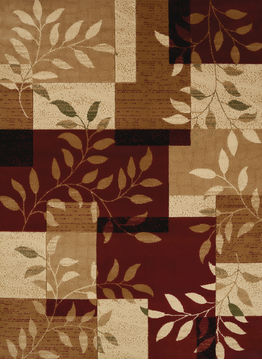 United Weavers STUDIO Brown Rectangle 2x3 ft polypropylene Carpet 108394