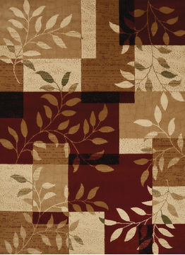 United Weavers STUDIO Brown Rectangle 5x7 ft polypropylene Carpet 108396