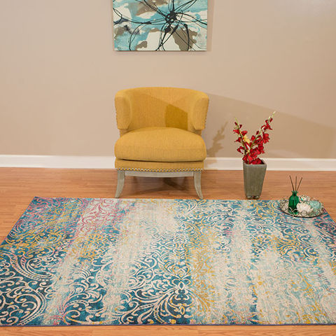 United Weavers Rhapsody Blue 110 X 30 Area Rug 809014305015 806-108567 Image 3