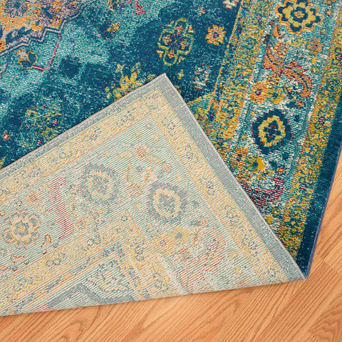 United Weavers Rhapsody Blue Square 710 X 710 Area Rug 809014311856 806-108588 Image 2