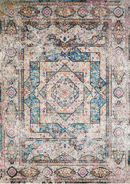 United Weavers Rhapsody Multicolor Rectangle 8x10 ft olefin Carpet 108601