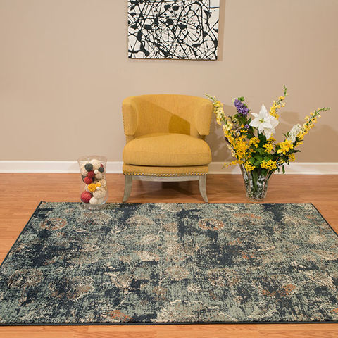 United Weavers Bridges Blue 110 X 30 Area Rug 809014308184 806-108626 Image 3