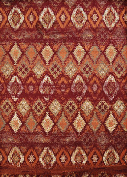 United Weavers Bridges Red Rectangle 5x7 ft olefin Carpet 108678