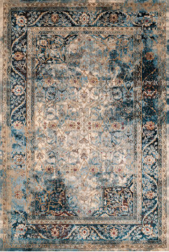 United Weavers Jules Blue Rectangle 3x4 ft olefin Carpet 108698