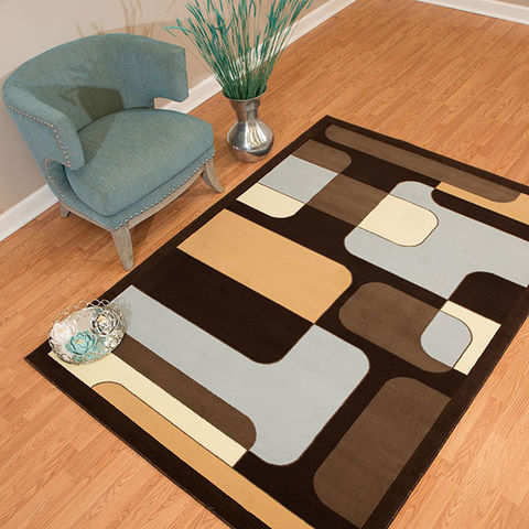 United Weavers Cafe Blue 53 X 72 Area Rug 809014309129 806-108773 Image 4