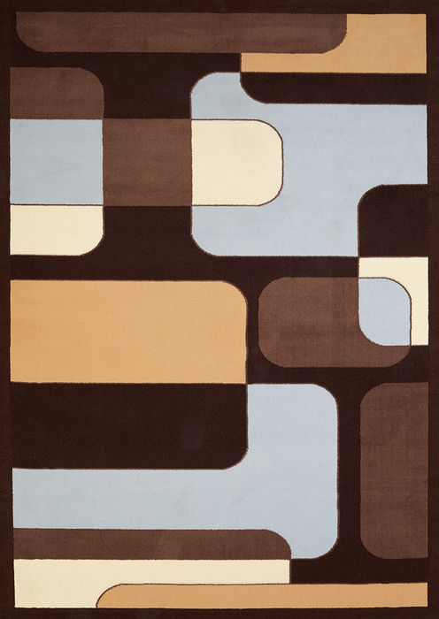 United Weavers Cafe Blue 53 X 72 Area Rug 809014309129 806-108773 Image 0