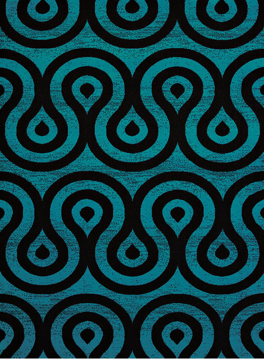 United Weavers Cafe Blue Runner 111 X 72 Area Rug 809014311498 806-108792 Image 0