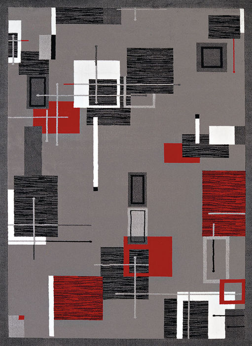 United Weavers Cafe Grey 53 X 72 Area Rug 809014310000 806-108879 Image 0