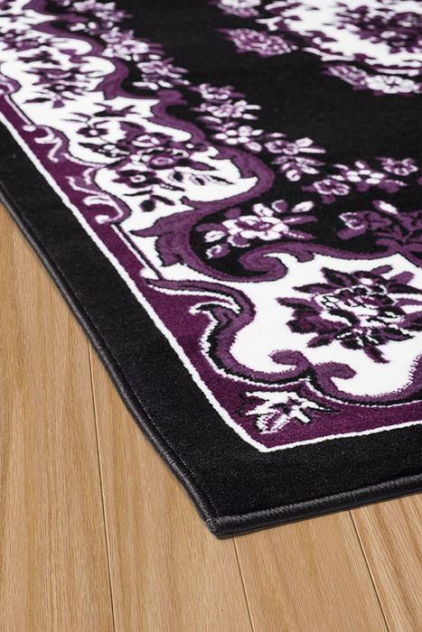 United Weavers Cafe Black Runner 111 X 72 Area Rug 809014310156 806-108894 Image 1