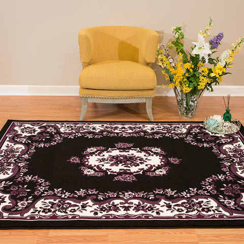 United Weavers Cafe Black Runner 111 X 72 Area Rug 809014310156 806-108894 Image 3
