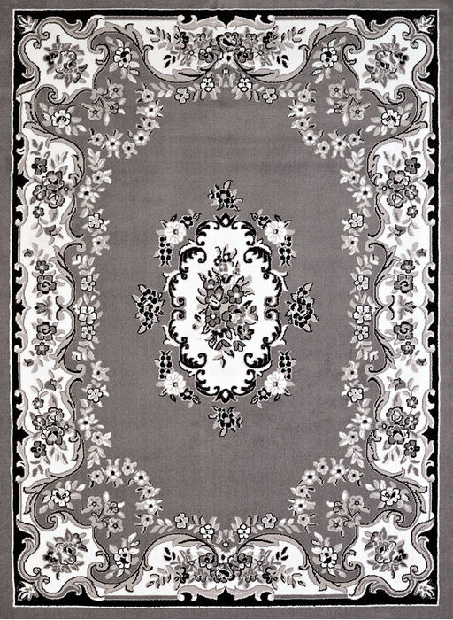 United Weavers Cafe Grey Runner 111 X 72 Area Rug 809014310194 806-108898 Image 0