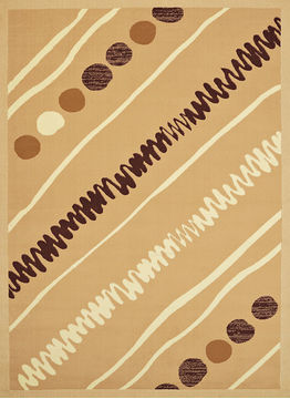 United Weavers Cafe Beige Runner 6 to 9 ft olefin Carpet 108902