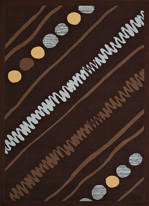 United Weavers Cafe Brown Runner 111 X 72 Area Rug 809014310316 806-108910 Image 0