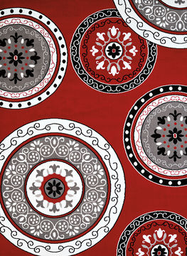 United Weavers Cafe Red Runner 1'11" X 7'2" Area Rug 809014310439 806-108922