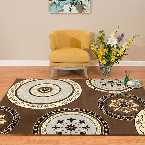 United Weavers Cafe Brown Runner 111 X 72 Area Rug 809014310477 806-108926 Image 3