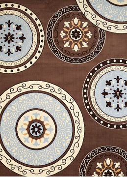 United Weavers Cafe Brown Runner 1'11" X 7'2" Area Rug 809014310477 806-108926