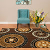 United Weavers Cafe Brown Runner 111 X 72 Area Rug 809014310514 806-108930 Thumb 3