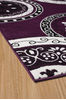 United Weavers Cafe Purple Runner 111 X 72 Area Rug 809014310637 806-108944 Thumb 1