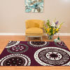 United Weavers Cafe Purple Runner 111 X 72 Area Rug 809014310637 806-108944 Thumb 3