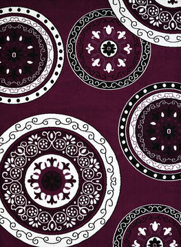 United Weavers Cafe Purple Runner 1'11" X 7'2" Area Rug 809014310637 806-108944