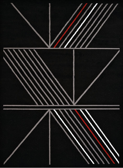 United Weavers Cafe Black 710 X 106 Area Rug 809014310811 806-108966 Image 0