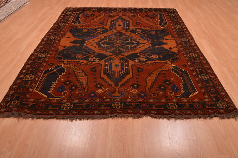 Kazak Brown Hand Knotted 69 X 94  Area Rug 134-108979 Image 13