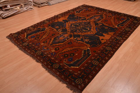 Kazak Brown Hand Knotted 69 X 94  Area Rug 134-108979 Image 14