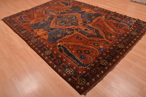 Kazak Brown Hand Knotted 69 X 94  Area Rug 134-108979 Image 18
