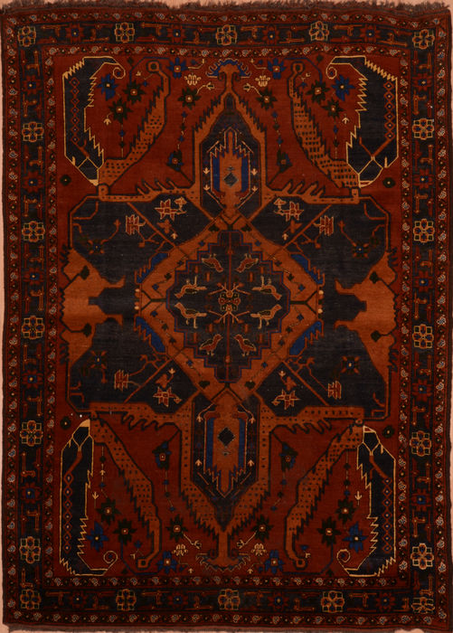 Kazak Brown Hand Knotted 69 X 94  Area Rug 134-108979 Image 0