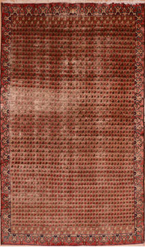 Persian Mussel Purple Rectangle 5x8 ft Wool Carpet 108981