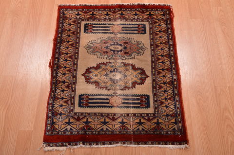 Mashad Brown Hand Knotted 21 X 28 Area Rug 134-108984 Image 1