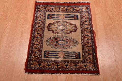 Mashad Brown Hand Knotted 21 X 28 Area Rug 134-108984 Image 4
