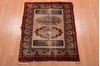 Mashad Brown Hand Knotted 21 X 28  Area Rug 134-108984 Thumb 1