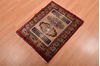 Mashad Brown Hand Knotted 21 X 28  Area Rug 134-108984 Thumb 2