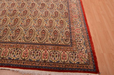 Yazd Green Hand Knotted 82 X 114 Area Rug 134-108985 Image 10
