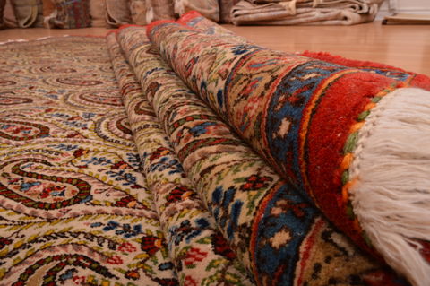 Yazd Green Hand Knotted 82 X 114 Area Rug 134-108985 Image 13