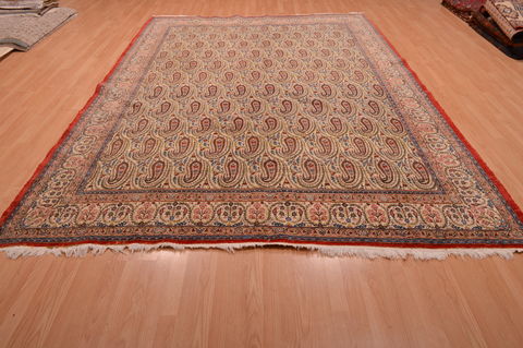 Yazd Green Hand Knotted 82 X 114 Area Rug 134-108985 Image 1