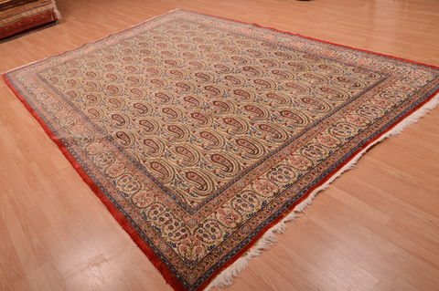 Yazd Green Hand Knotted 82 X 114 Area Rug 134-108985 Image 3