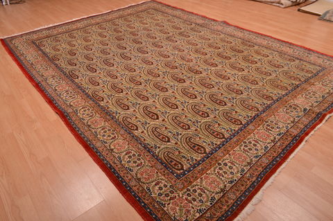 Yazd Green Hand Knotted 82 X 114 Area Rug 134-108985 Image 5