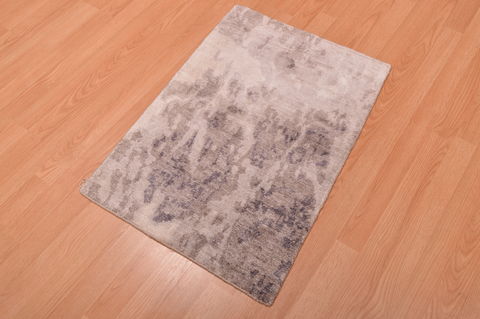 Modern Beige Hand Knotted 19 X 211 Area Rug 100-108986 Image 3